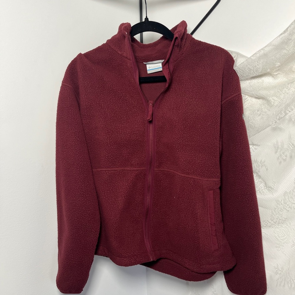 Columbia Red Kenton Park Full Zip Fleece Jacket